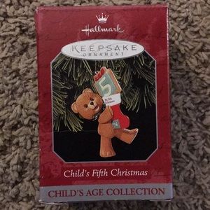 Childs fifth Christmas Child age collection